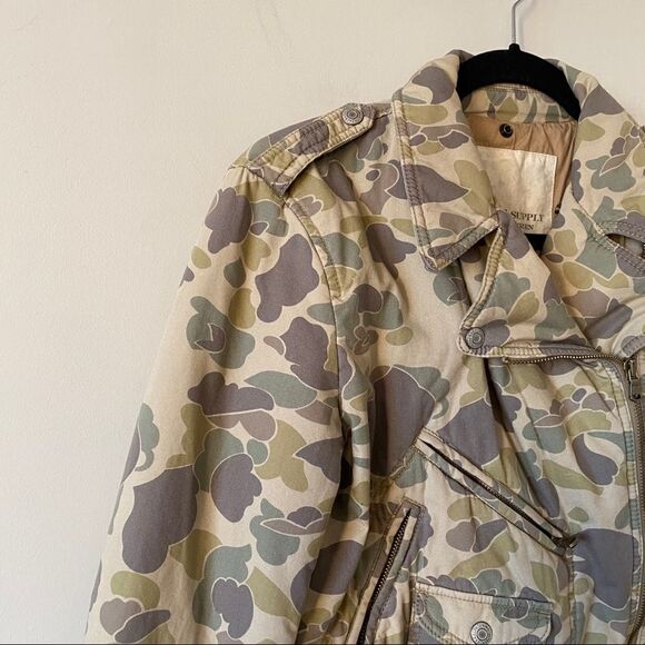 Denim Supply Ralph Lauren-Camo Puff Moto Jacket - Picture 3 of 10